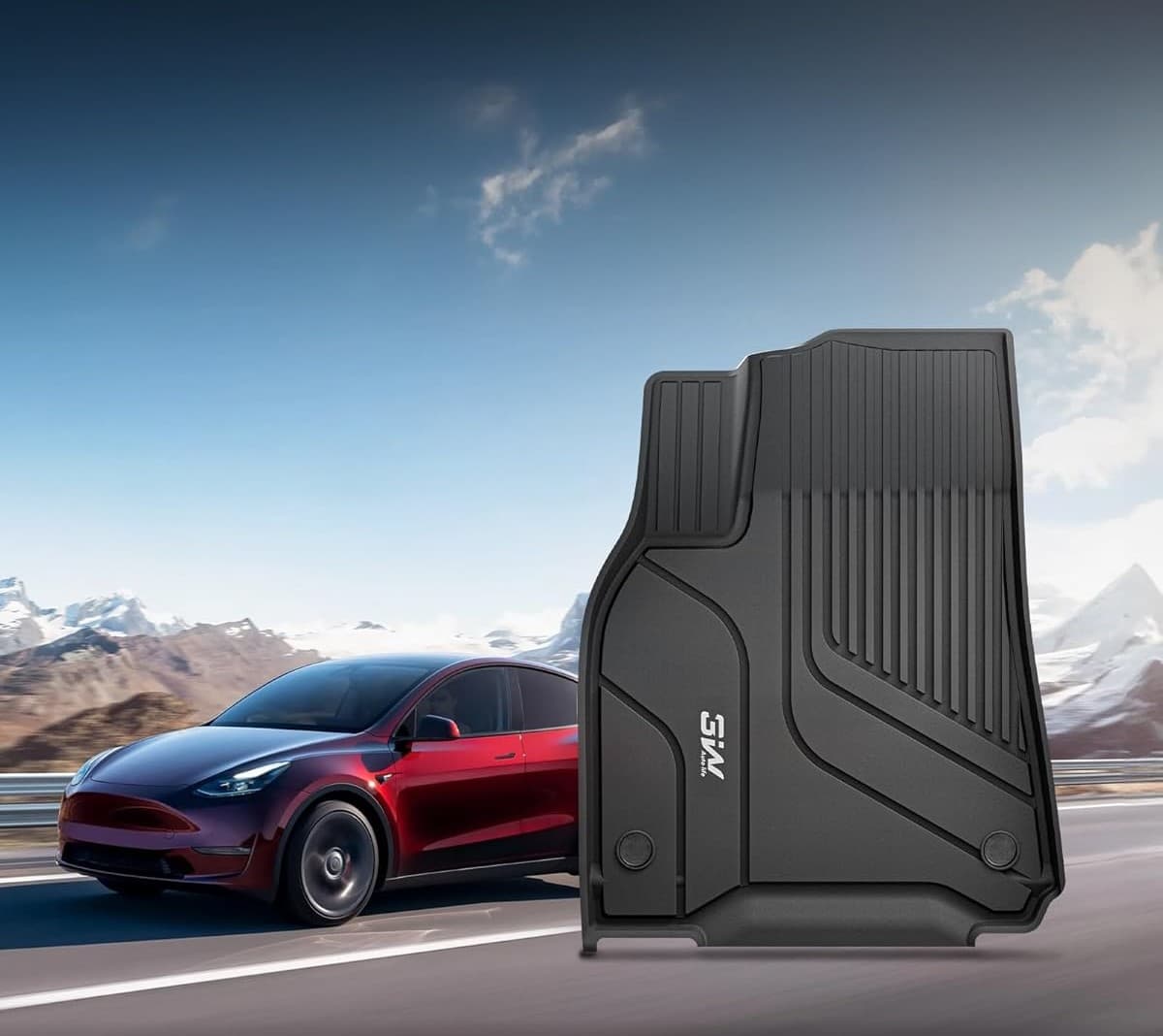 Best 3W Car Mats – 3W Tesla Model Y Floor Mats Cargo Liners & Frunk & Seatback Protector Mats