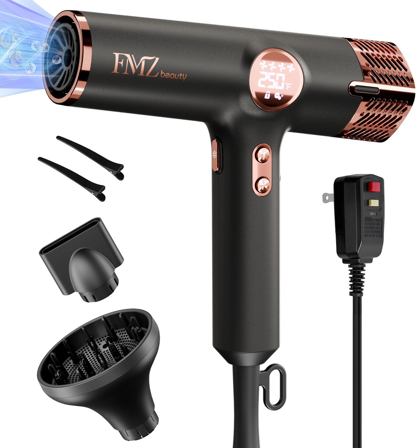FMZ Professional Ionic Hair Blow Dryer with Diffuser