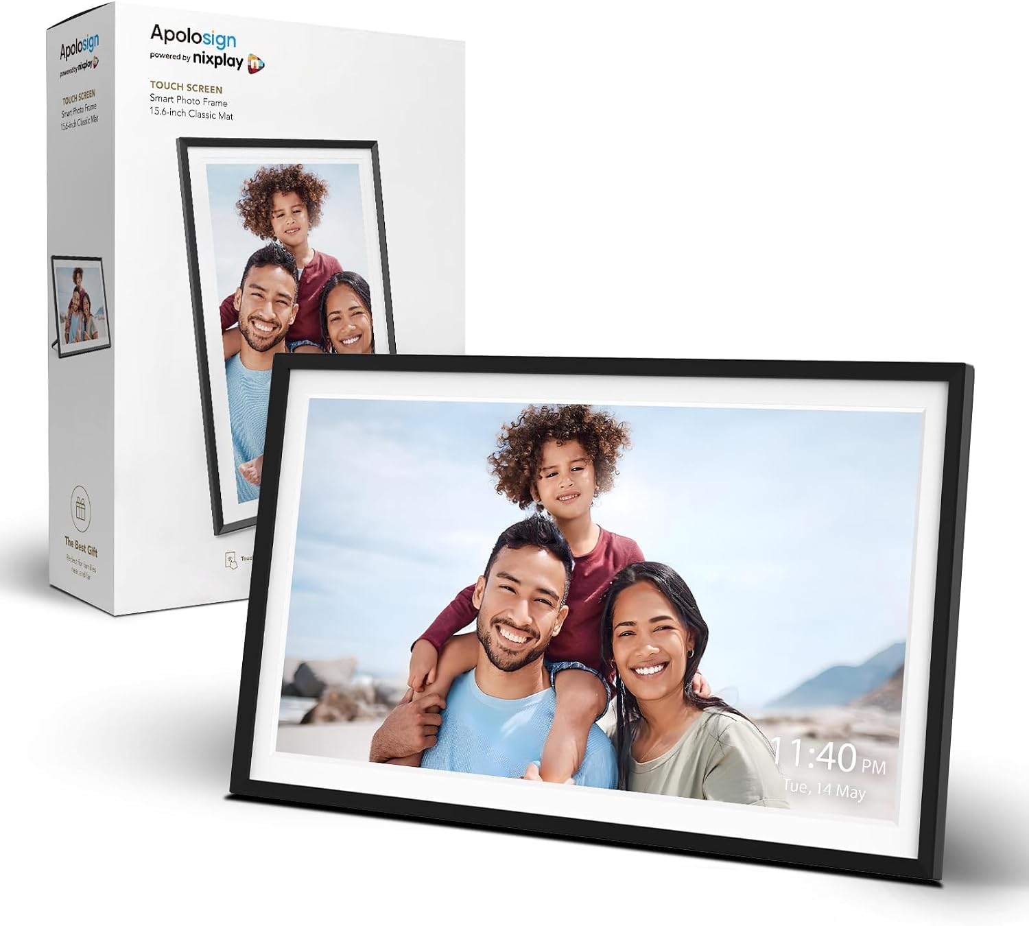 ApoloSign 15.6-Inch Nixplay Digital Picture Frame
